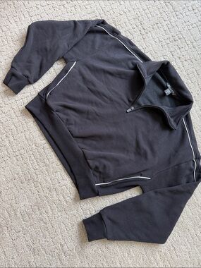 forever fleece 1/2 zip Athleta crop sweatshirt